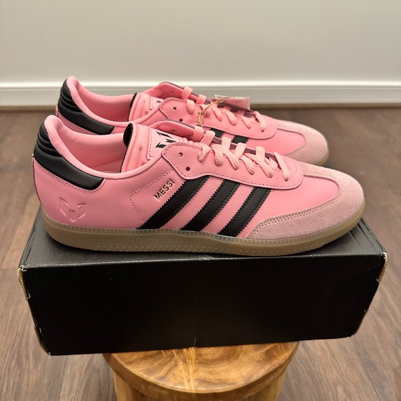 Adidas Men’s Samba Messi Soccer Pink & Black Shoes Sneakers, JP7844, Size 11 - Picture 3 of 10